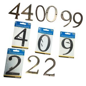 House Numbers 3-D Weather-Resistant Plastic 4" Home Improvement Decor Address
